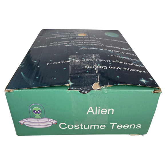 Kids Teens Inflatable Alien Costume Blow Up Pick Me Up Suit Halloween 4.6'-5.3' - Picture 8 of 8